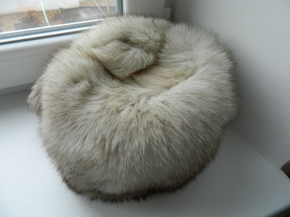 Шапка зимняя песцовая из меха песца песец