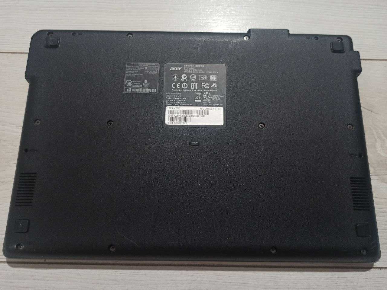 ChromeBook Acer/11.6 HD/Intel 2.58 GHz/RAM 4 Gb/SSD 16 Gb