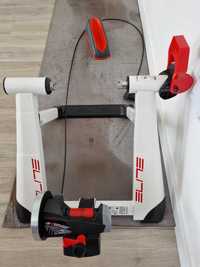 Rolo treino Elite Turbo Novo Force + suporte roda + protetor suor