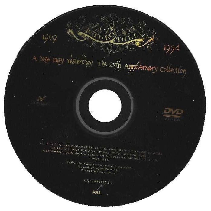 Jethro Tull - - - A New Day Yesterday - Concerto - - - - - DVD