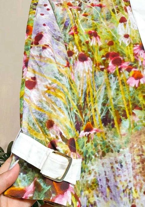 Хлопковое платье-рубашка в принт Max Mara, р. S/M