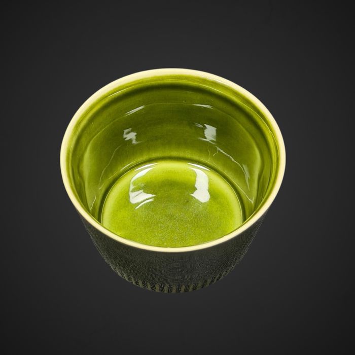 Miseczka cukiernica Porcelit Pruszków Emka Zielona B5/112416