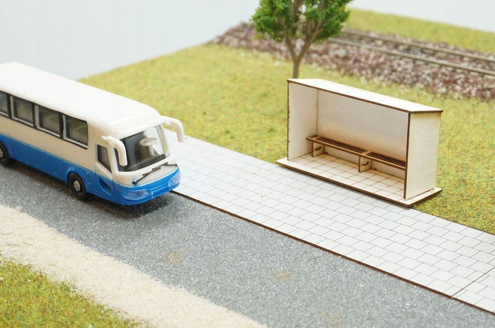 Wiata przystanku autobusowego TYP 1451 H0 1:87