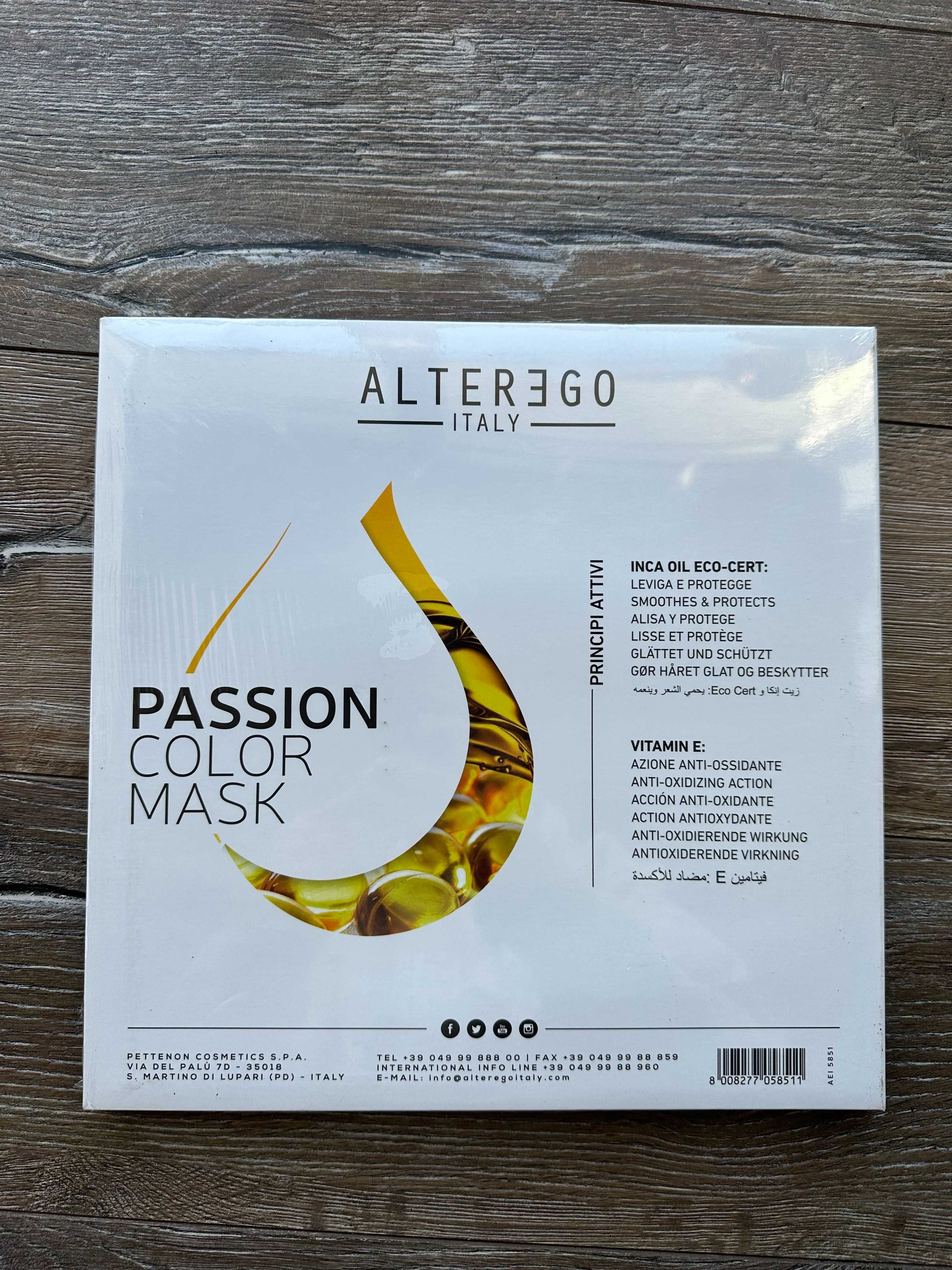Alterego Paleta kolorów masek fryzjerskich do włosó Passion Color Mask