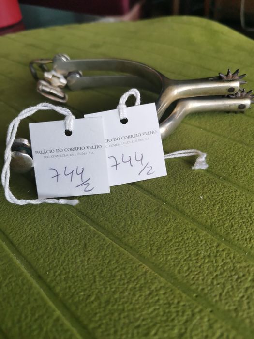 Par de esporas prata séc. XIX