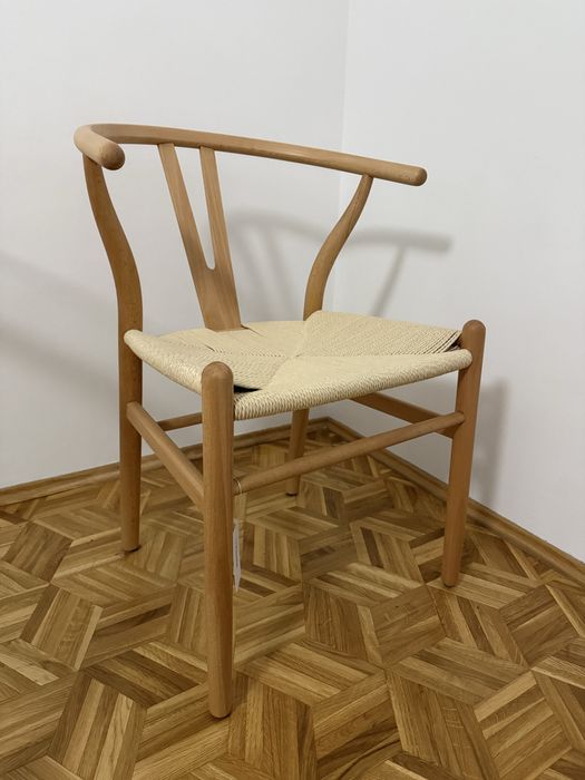 Krzeslo derwniane nordic wishbone