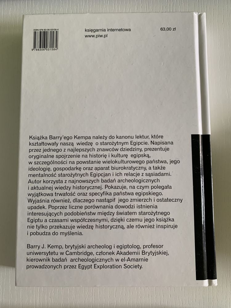 Starozytny Egipt / Anatomia cywilizacji / Barry J. Kemp
