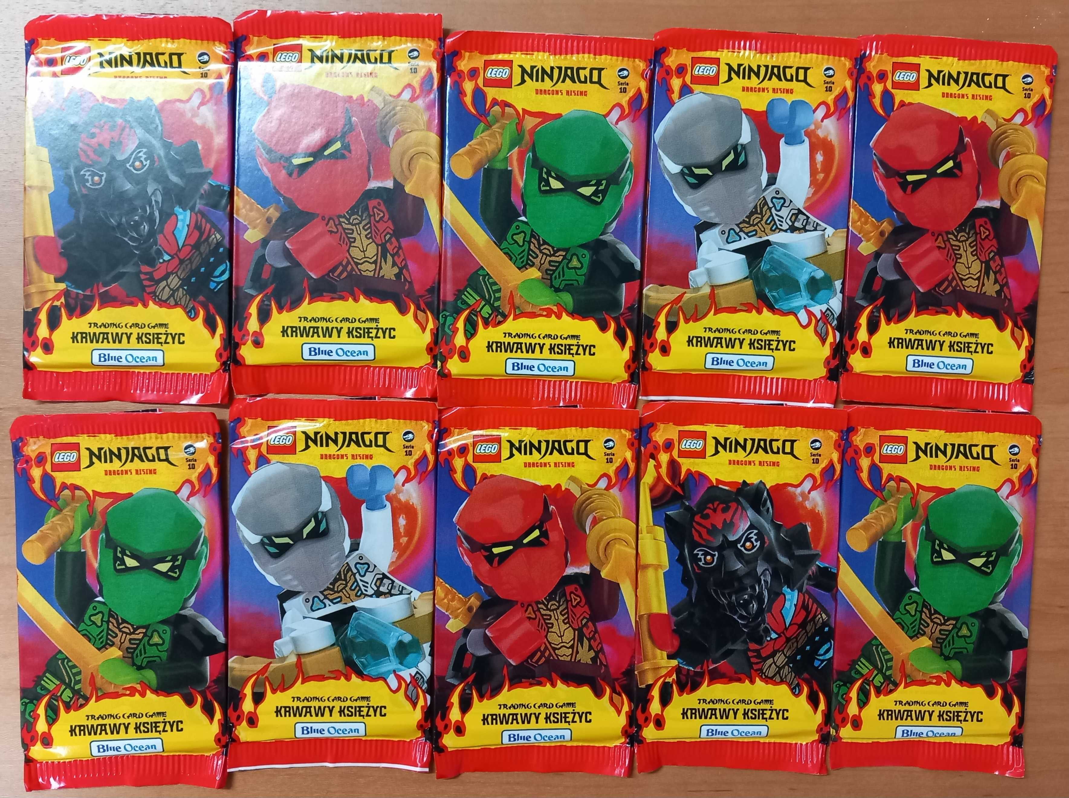 15 x NINJAGO LEGO Seria 10. Karty saszetki x 15 sztuk. Promocja.