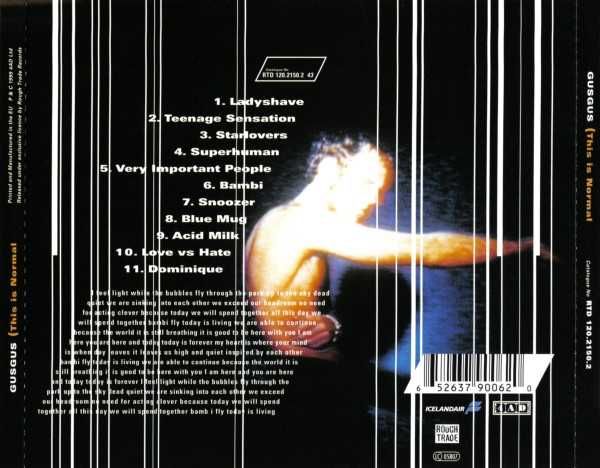 GusGus CD This Is Normal    downtempo leftfield    4 AD  ideał