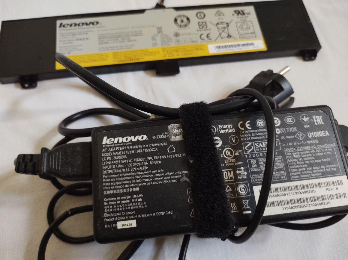 Zasilacz 120W Lenovo Y70-70 plus bateria 7200mAH zestaw