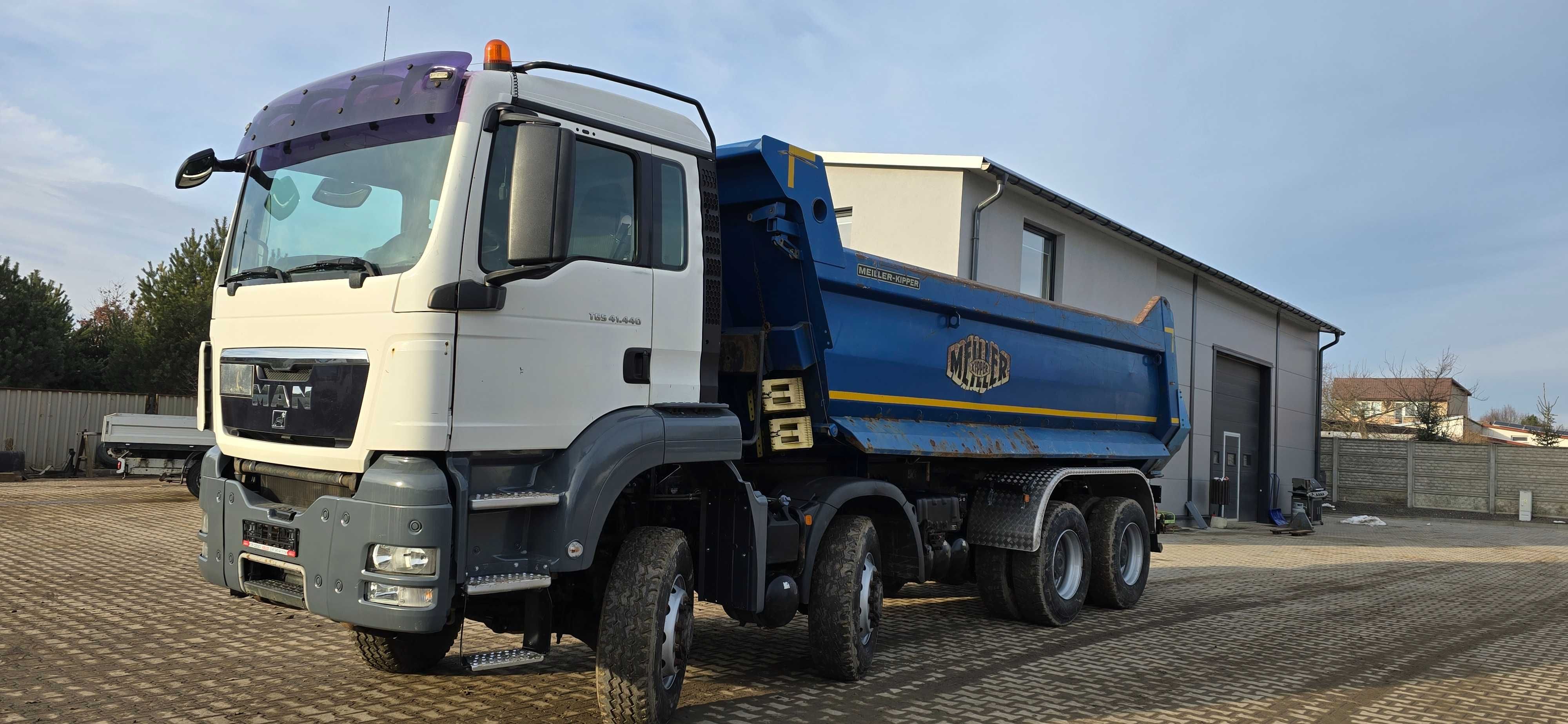 MAN TGS 41.440 WYWROT 2 Szt. Meiller Kipper 2011r ŁADNY STAN 8X8