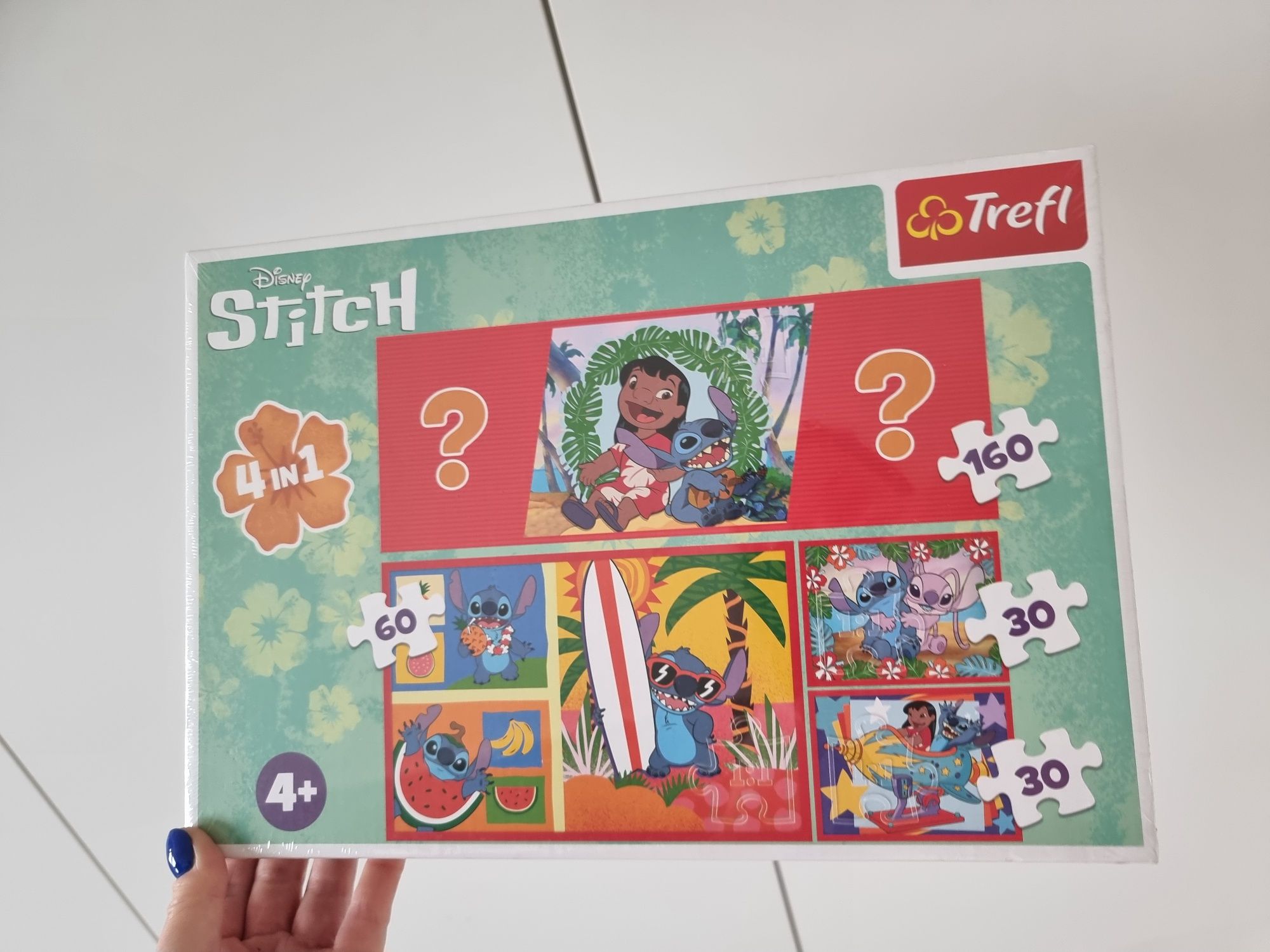 Puzzle nowe stitch 4+  4w1