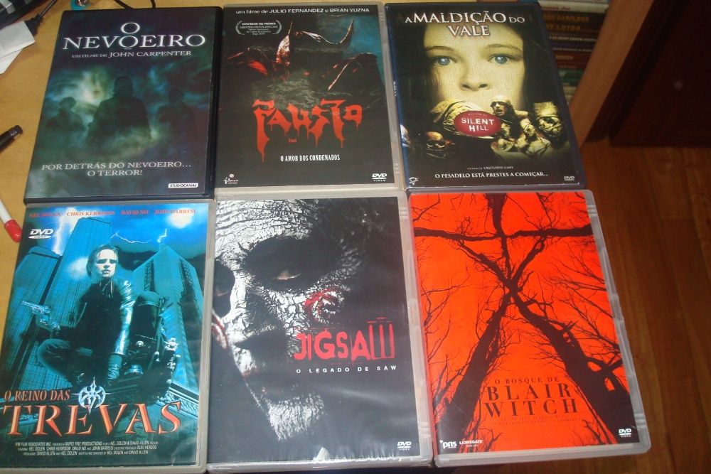 lote 15 filmes terror originais ,fausto, etc