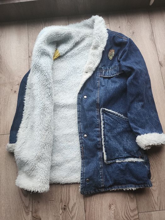 Джинсова зимова куртка