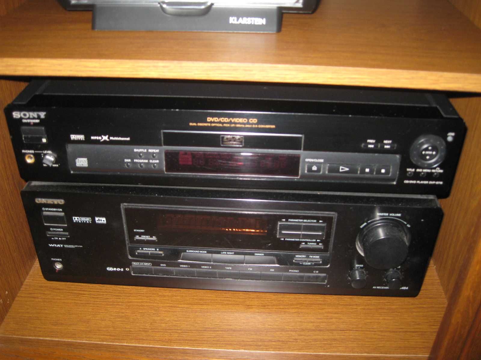 Amplituner ONKYO TX DS 484 + DVD PLAYER DVP-S 715