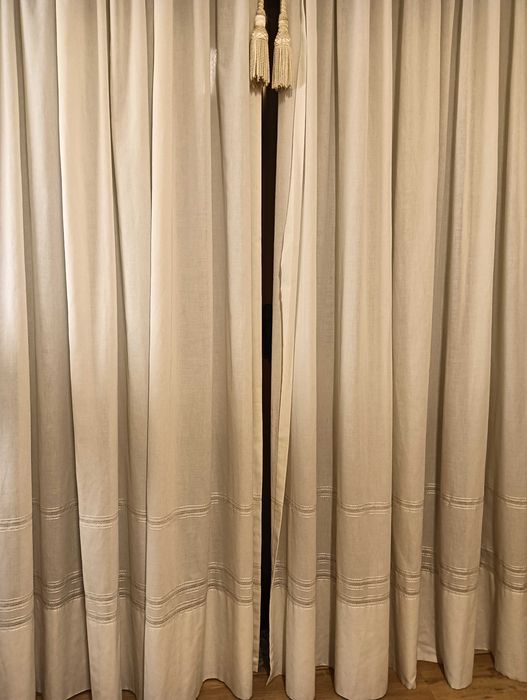 Cortinados de algodão