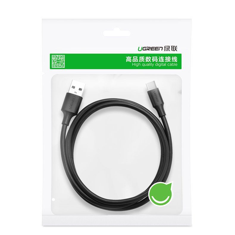 wytrzymały kabel przewód usb - usb-c 480 mbps 3a 1.5m czarny