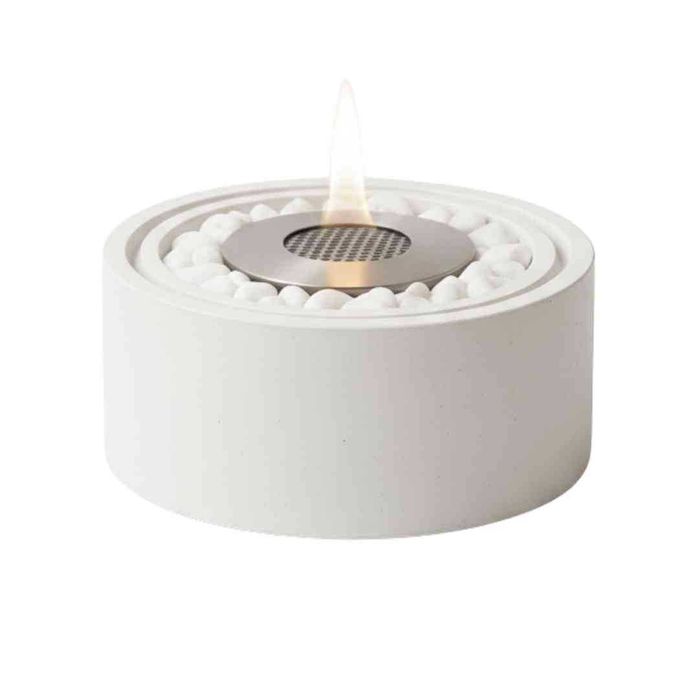 Biokominek wolnostojący z betonu na stół