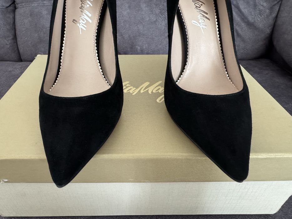 Туфлі човники натуральна замша