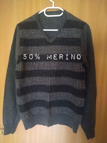Sweter męski / młodzieżowy, 50% Merino