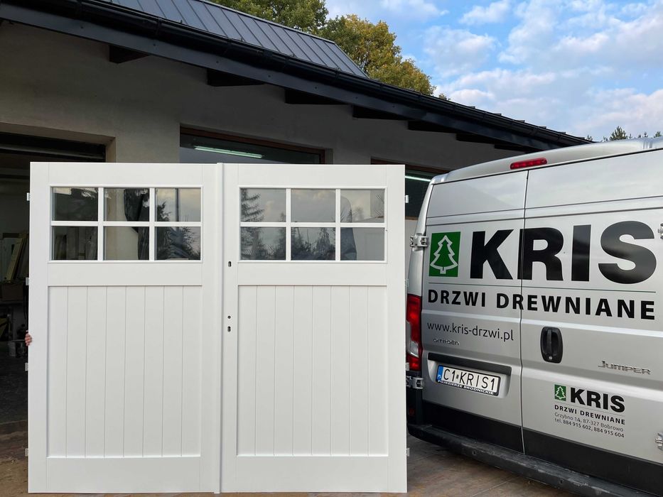 Brama drewniana Drzwi zewnętrzne drewnianeNa Wymiar Montaż Cała POLSKA