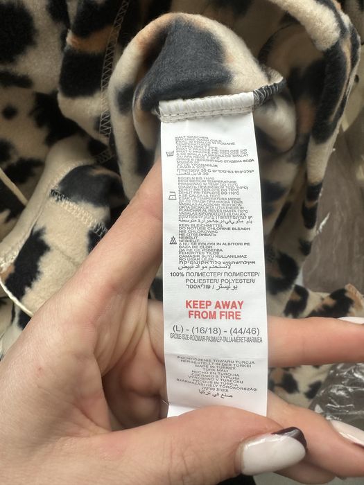 Жіноча тепла флісова піжама розмір 40(l), 42(xl)