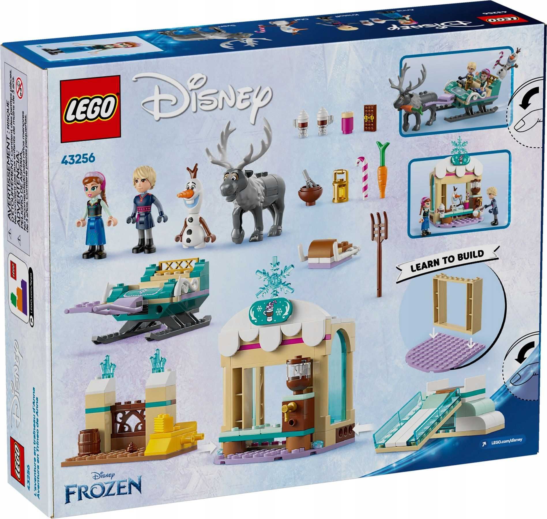 LEGO Disney 43256 Przygoda Na Sankach Anny Klocki Kraina Lodu *NOWE*