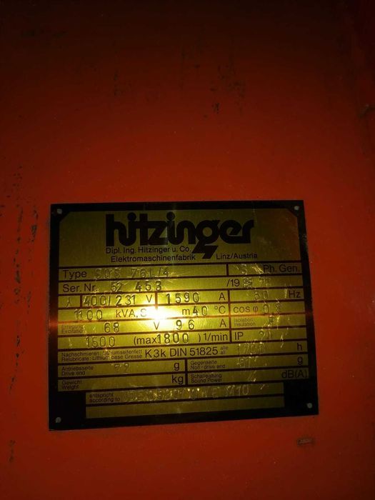 Agregat Pradotworcz 880KW