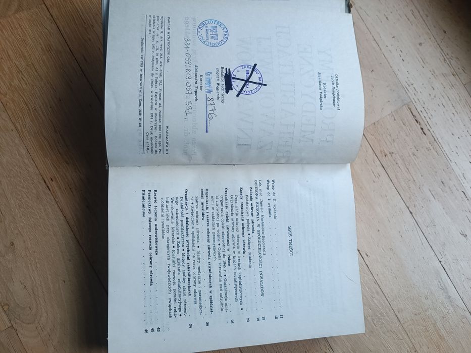 Książka problemy medyczne rehabilitacji zawodowej inwalidów
