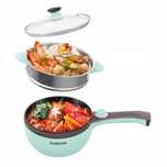 Audecook Elektryczna patelnia Hot Pot z parowarem,