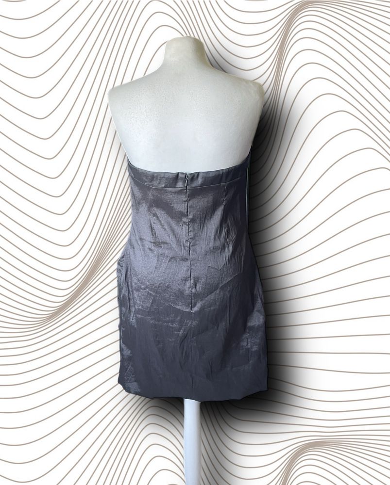 Zmysłowa mini  sukienka Laona 42 XL grafit