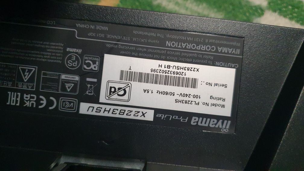 Monitor LED iiyama ProLite X2283HSU