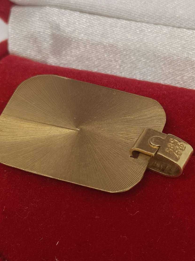 Złoty wisiorek, złoto 14k, 2,61g, Krosno Betleja