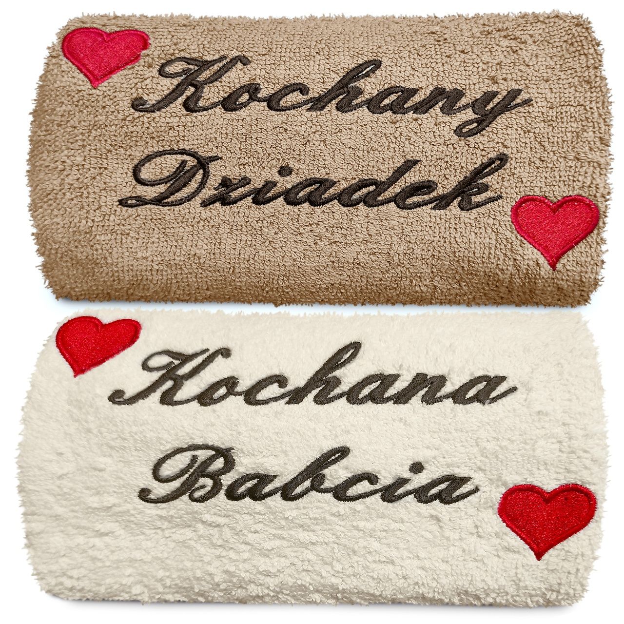 Ręcznik kąpielowy z haftem na prezent