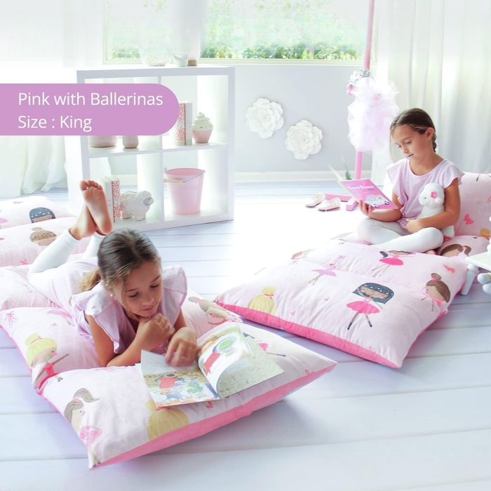 Butterfly Craze Pokrowiec na Poduszkę Podłogową Różowy 85 x 220 cm