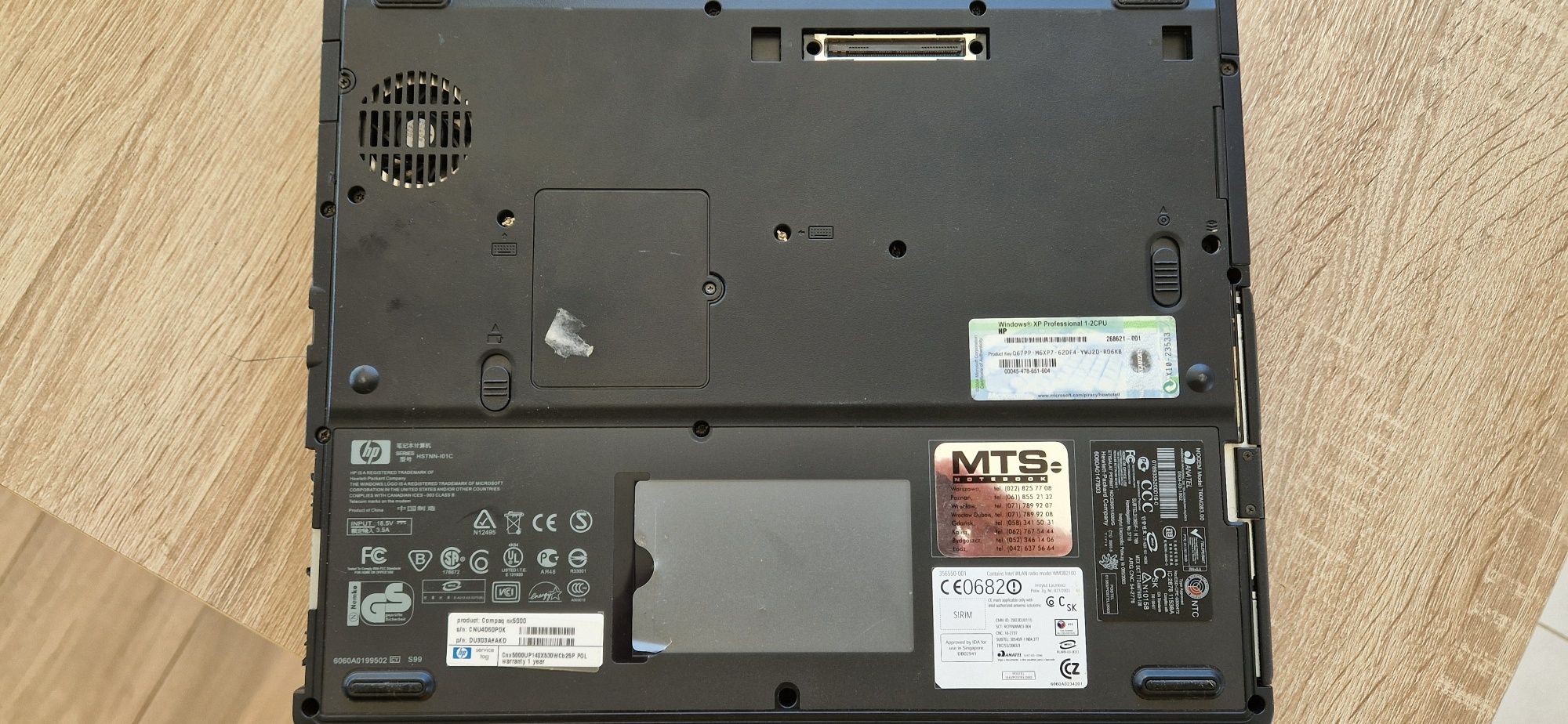 Sprawny laptop HP Compaq nx5000