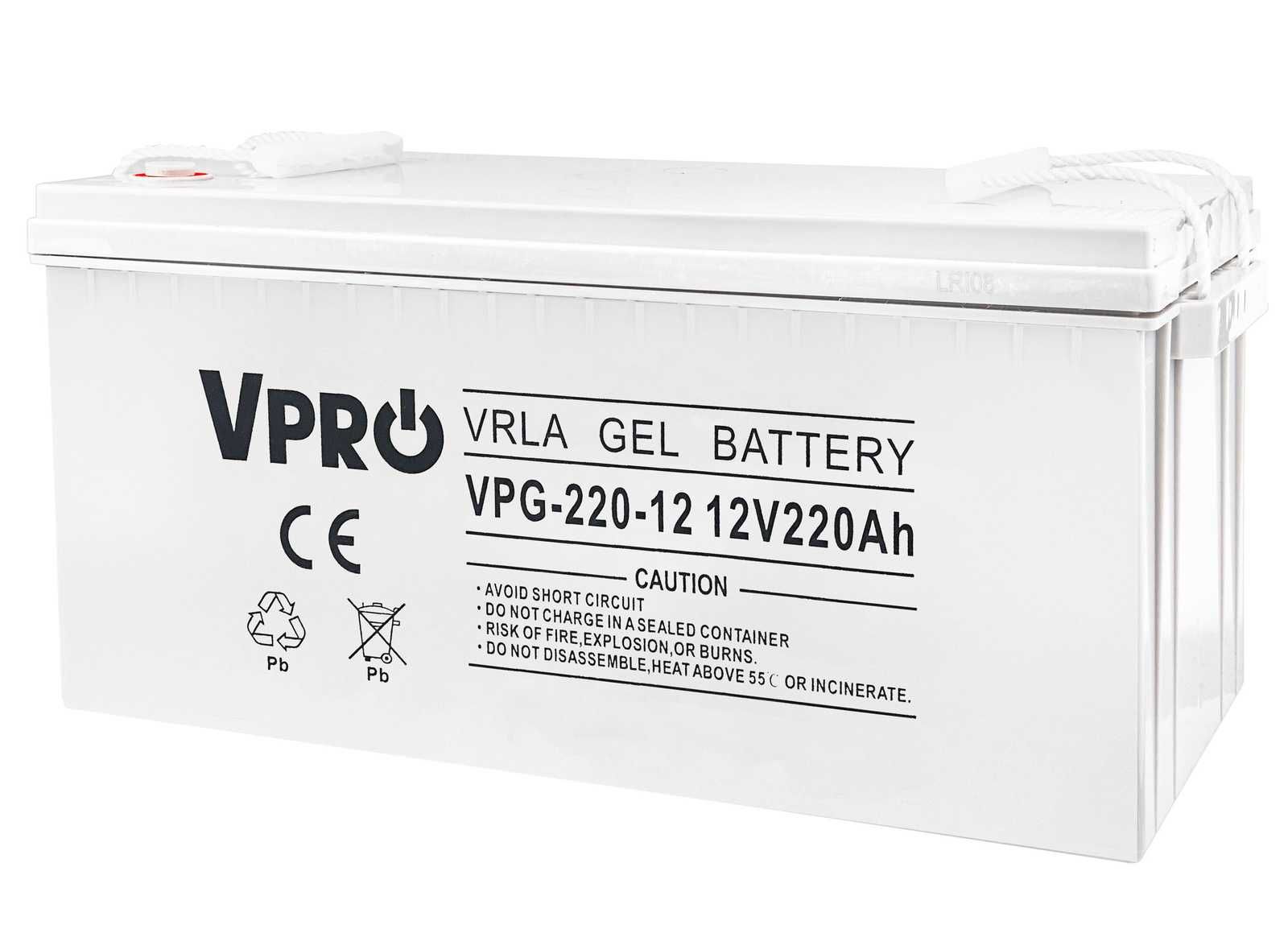 Батарея гелевая Volt Polska VRLA GEL 12V 220Ah VPG-220-12 6AKUGEL220