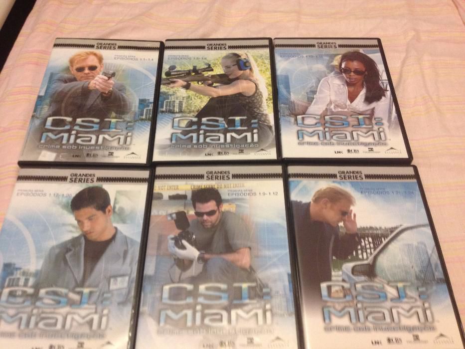 DVDs série ''CSI Miami'' 1ª temporada