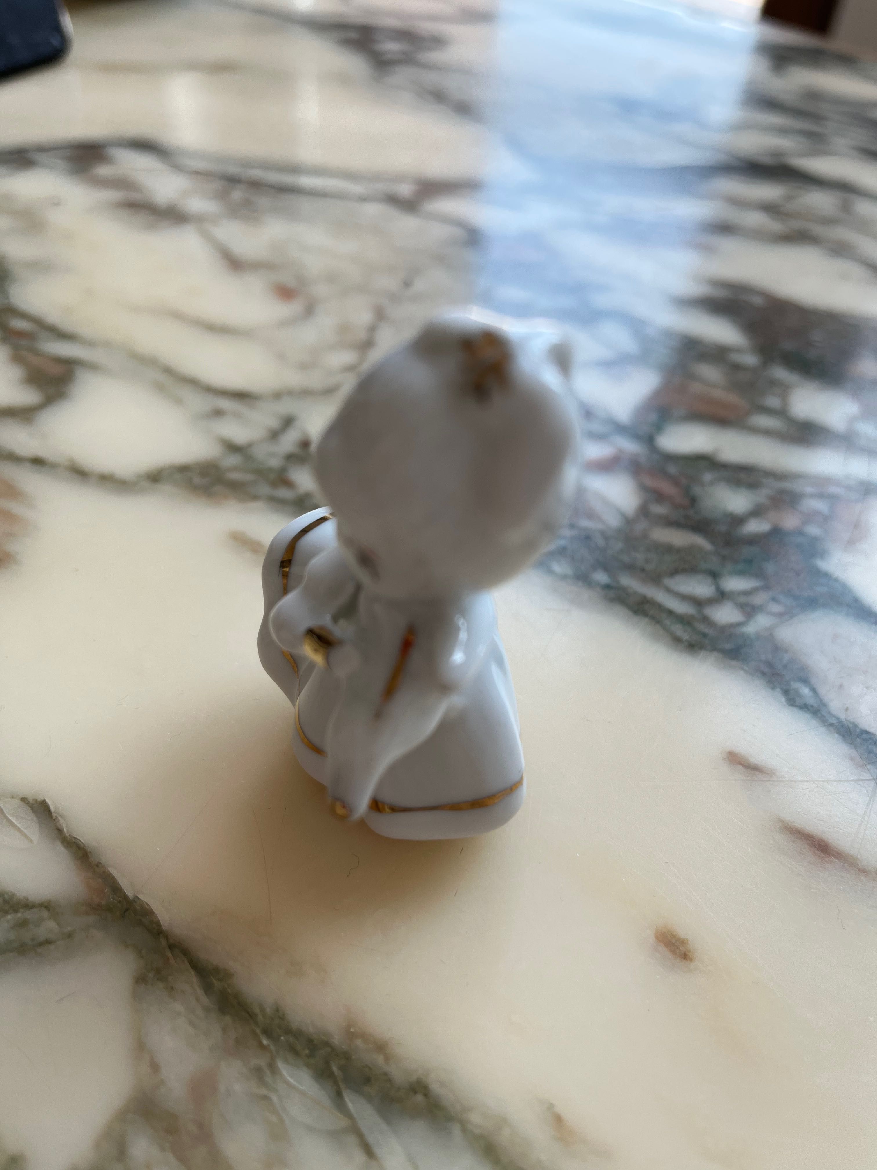 Figurka dziewczynki porcelana jak Bauermann Porzellan Handgemalt