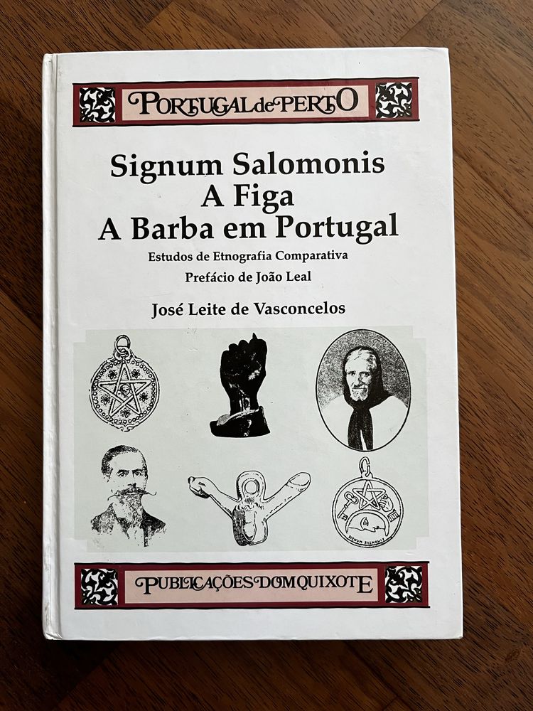 Livro Signum (A figa A barba em Portugal) José Leite de Vasconcelo