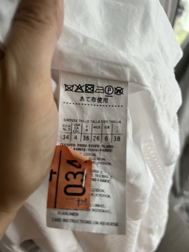 Weekend Max Mara biała ażurowa długa sukienka maxi dres