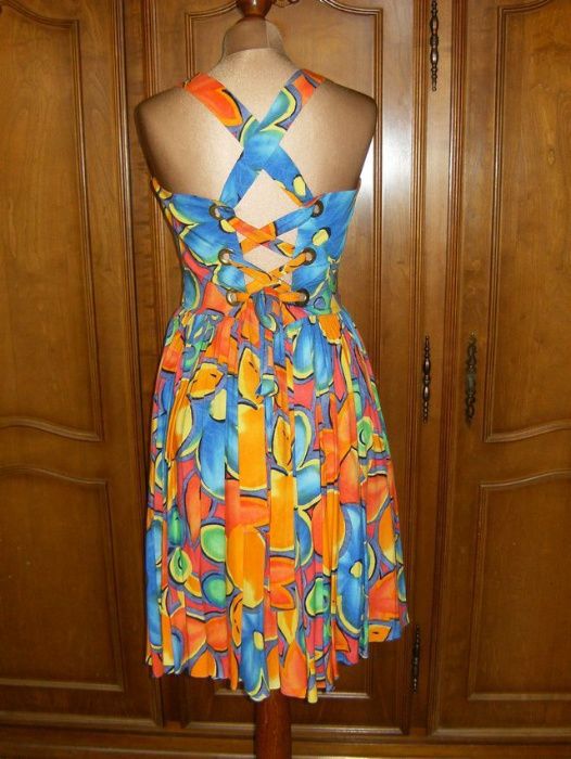 Sukienka retro multikolor M/L