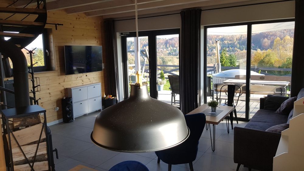 Domek na Kaszubach z balią i sauną nad jeziorem