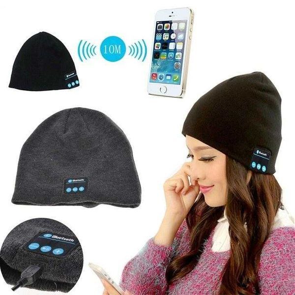 Gorro/Boné Com Colunas/Fones Bluetooth