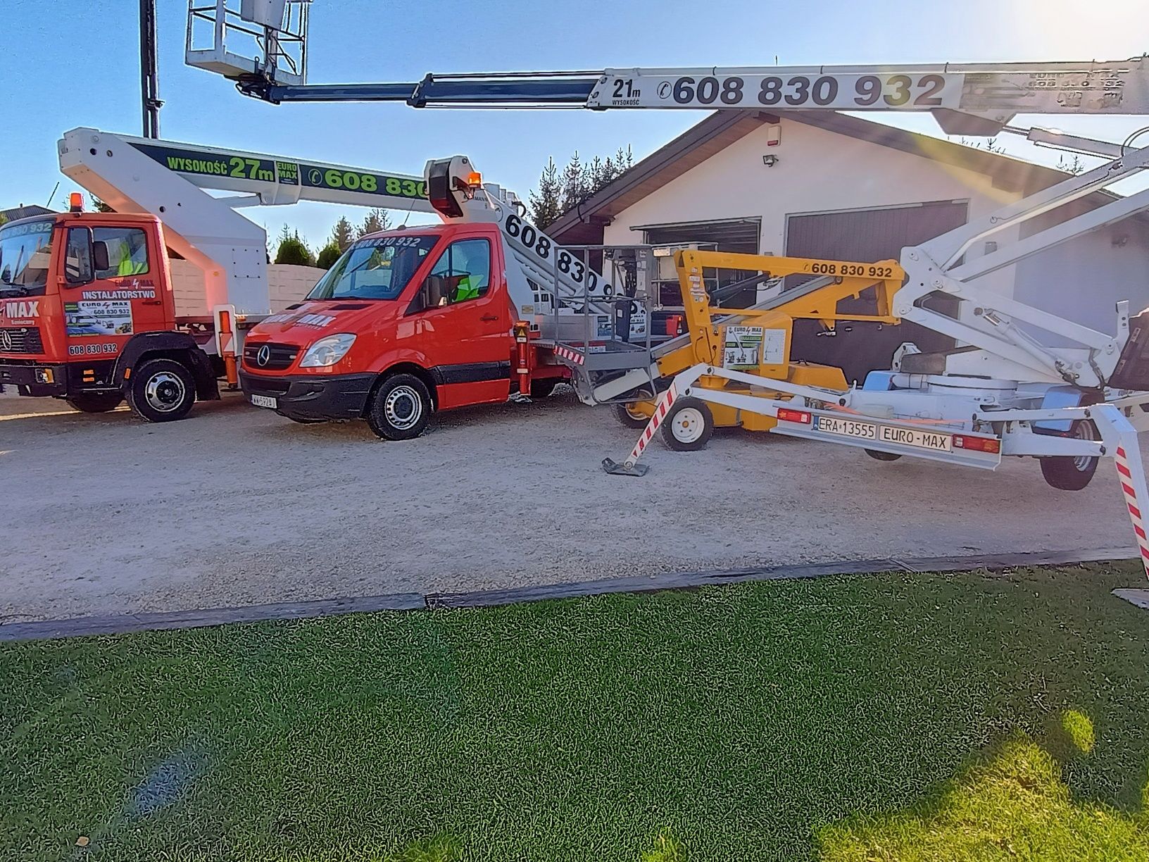Zwyżka,Koparka,Instalacje elektryczne,Podnośnik koszowy, Minikopar