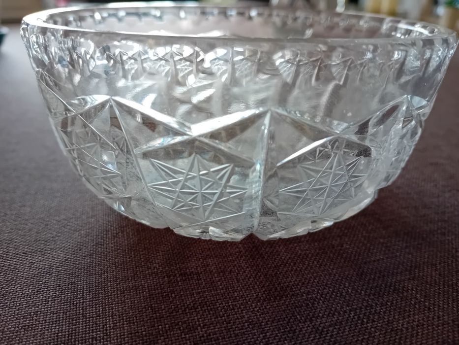 Salaterka kryształ PRL. Stan dobry.
