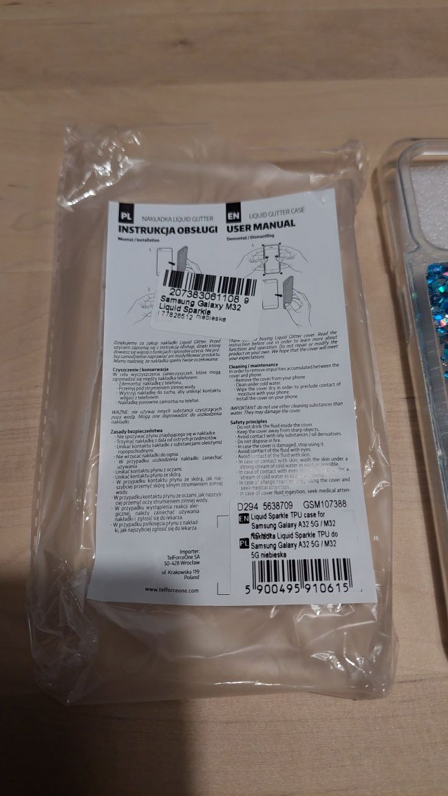 Etui z brokatem do Samsung A32 5G / M32 5G