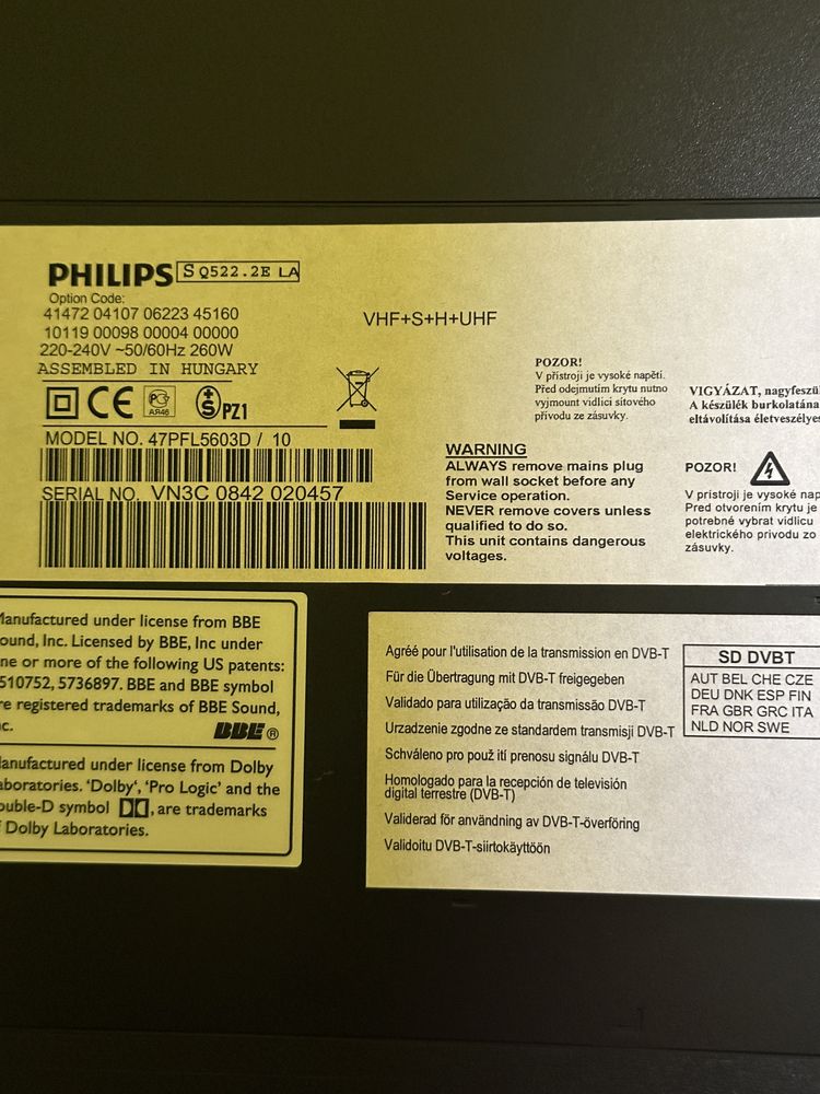Telewizory panasonic philips sharp