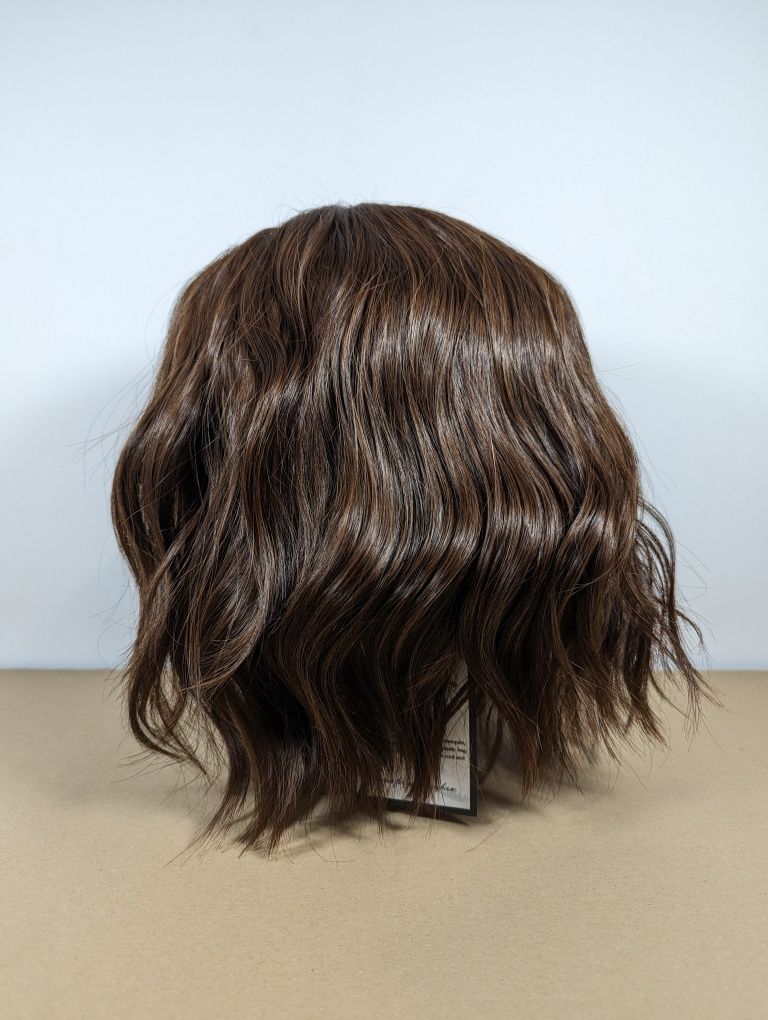 Peruka brązowa krótkie włosy damska ok 30 cm BRĄZ brunetka