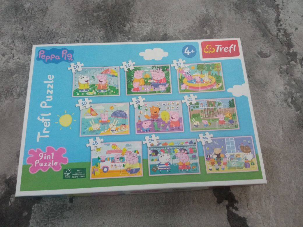 Puzzle Peppa pig 9in1